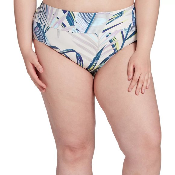 Calia by Carrie Underwood Wide Band Bikini Swim Bottom Size 2X Blue Lycra NEW - Picture 1 of 8